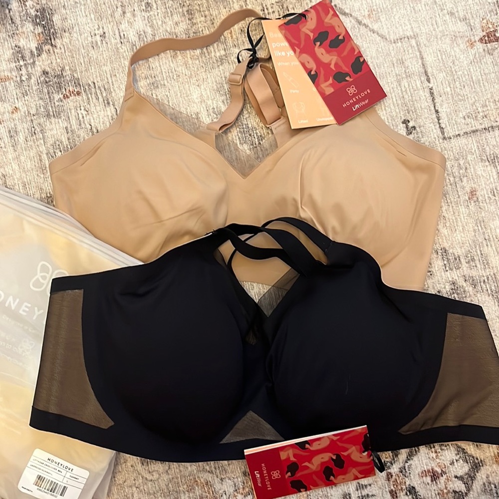 Honeylove crossover bras